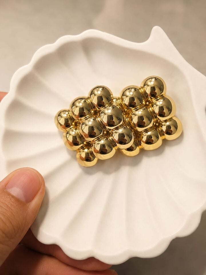 Plaka Asimatrik Küpe Gold Vip