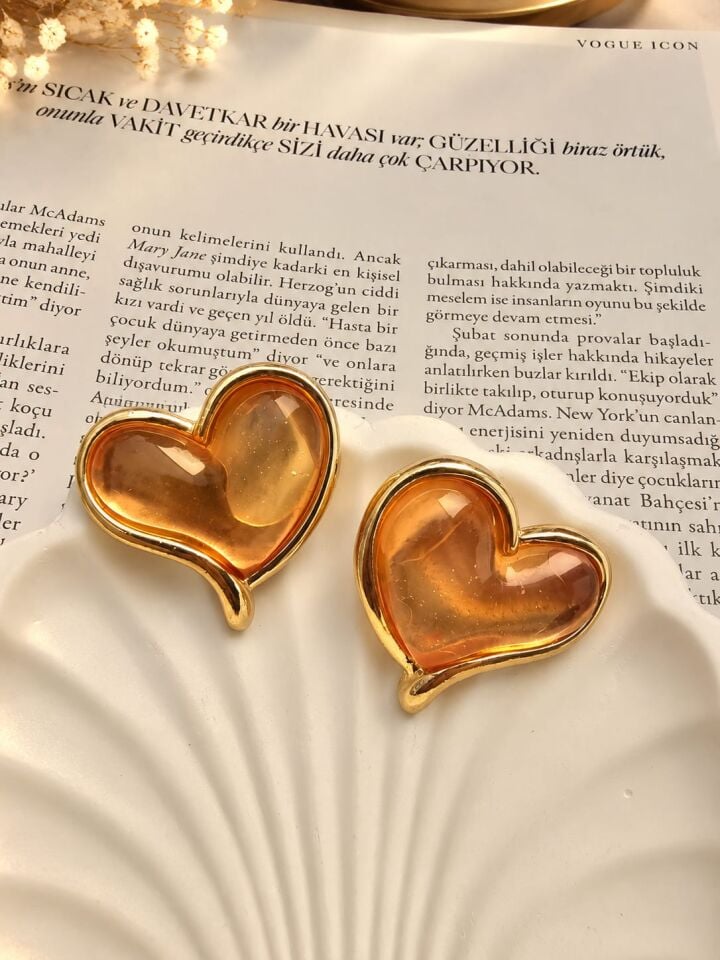 Kalp Büyük Boy Marka Küpe