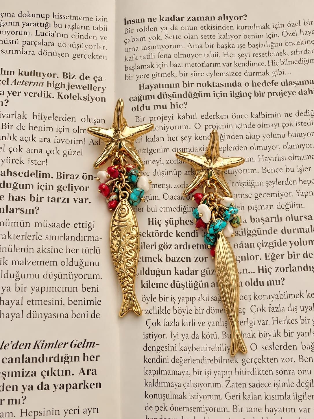 Balık Şans Küpe Yıldız