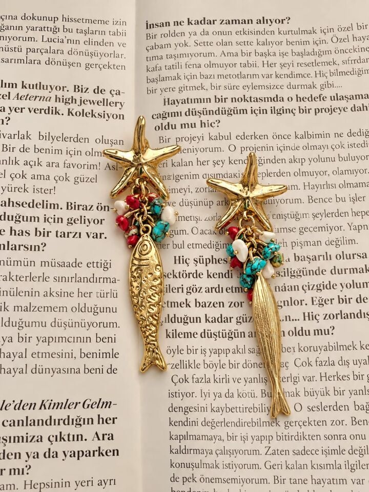 Balık Şans Küpe Yıldız