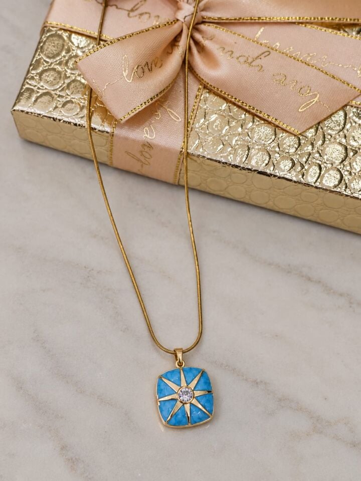 Antik Kare Açılabilir Kapaklı Çelik Kolye 45 + 5 cm