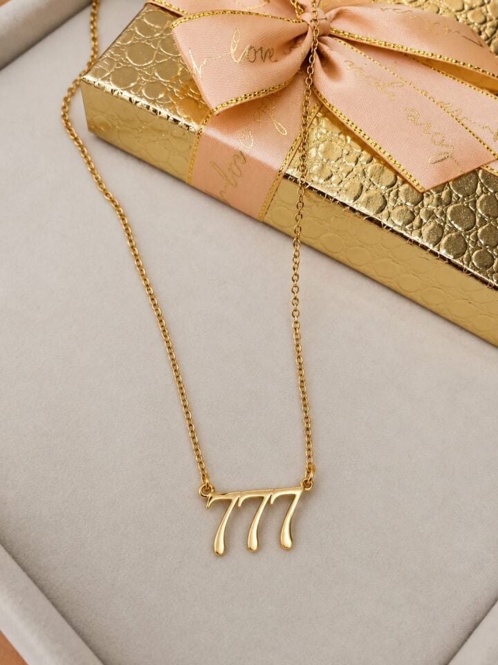 777 Çleik Şans Kolye 45 + 5 cm