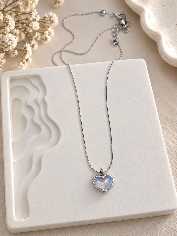 Silver Çelik Kolye 45 cm